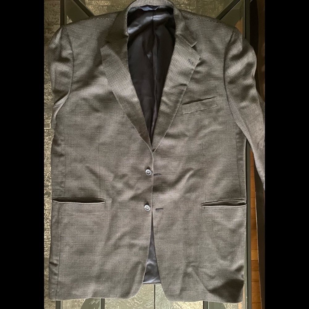 Burberry Tweed Jacket Brown Wool Blazer XL 48